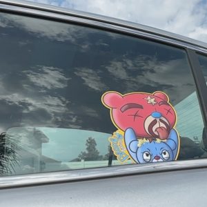 David and Goliath's Head Vinyl Sticker