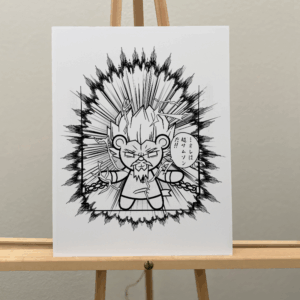 Manga Samson - Original Artboard Print 11x14